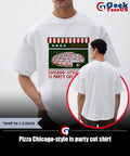 Pizza Chicago-style is party cut shirt Unisex , , , Long Sleeve Tee