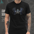 Police Officer Thin Blue Line Under Armour Style Duty Gear T Shirt