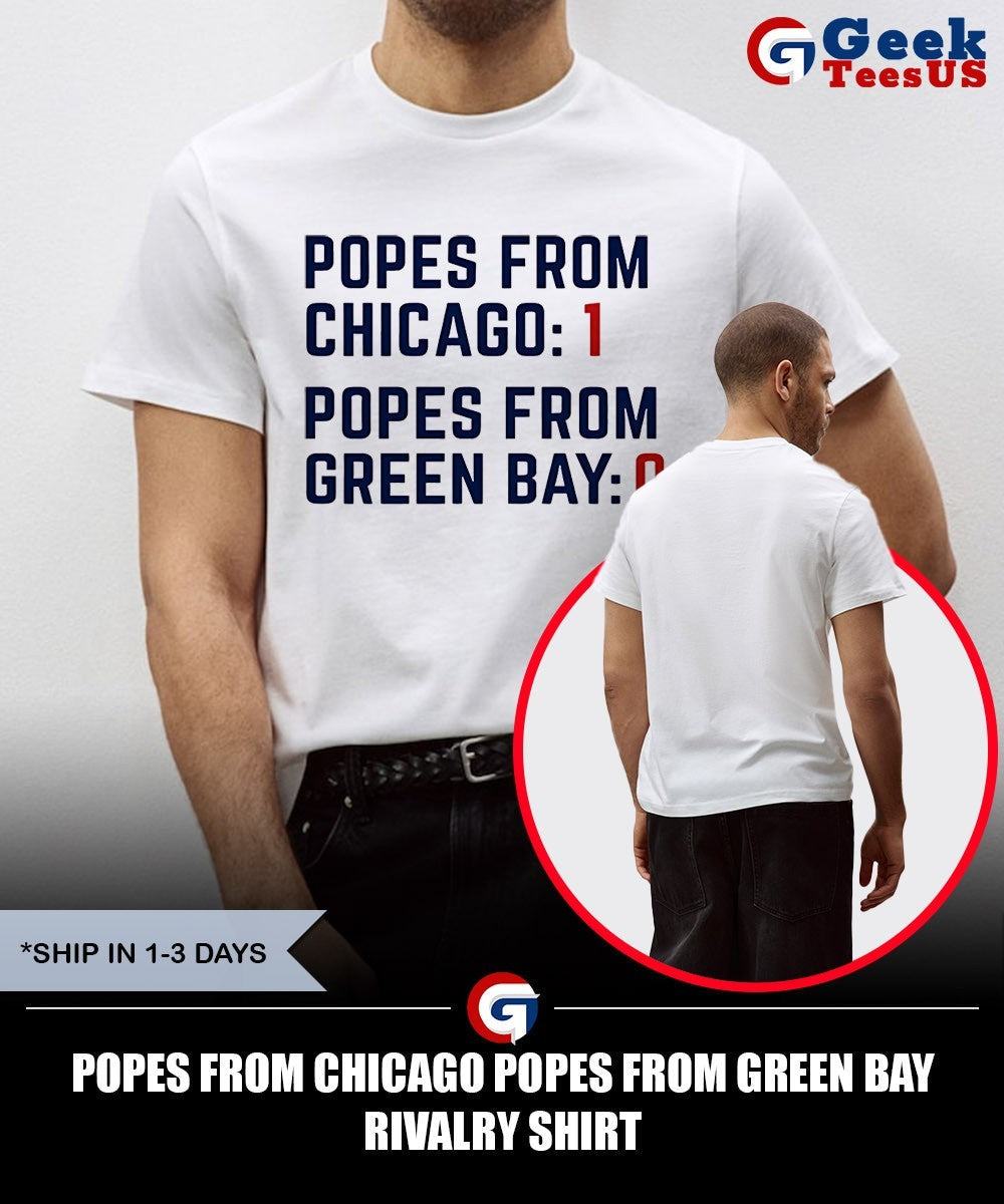 Popes from Chicago Popes from Green Bay rivalry shirt Unisex , , , Long Sleeve Tee
