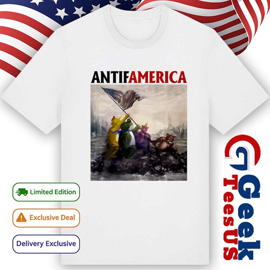 Portland Frog Antifamerica comic shirt Unisex , , , Long Sleeve Tee