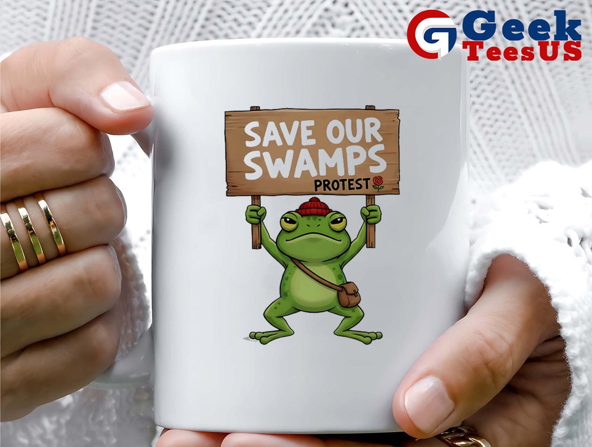 Portland Protest Frog save our swamps protest shirt Unisex , , , Long Sleeve Tee