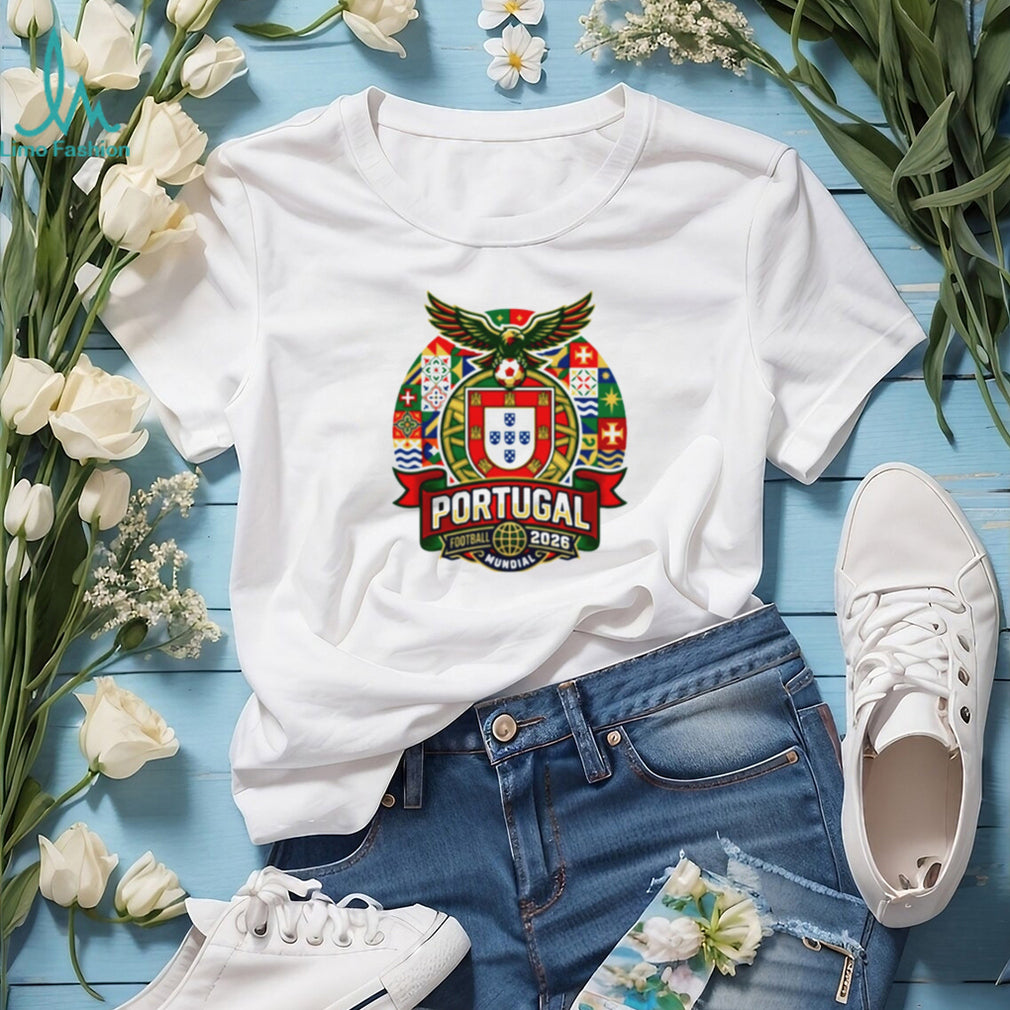 Portugal Football 2026 Mundial Eagle Crest Supporters T Shirt