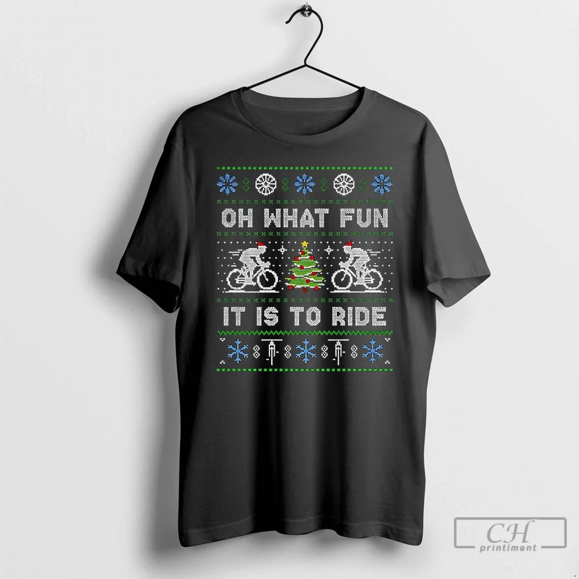 Cycling Oh What Fun Is Ride Jumper Bicycle T-Shirts