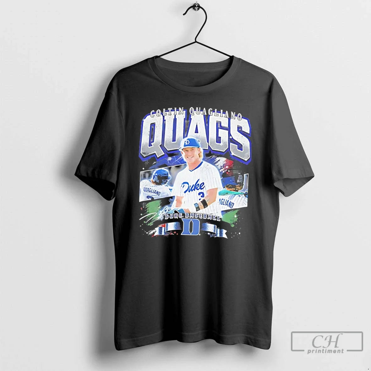 Premium Duke Baseball Coltin Quagliano Quags Vintage Tee Unisex , , , Long Sleeve Tee