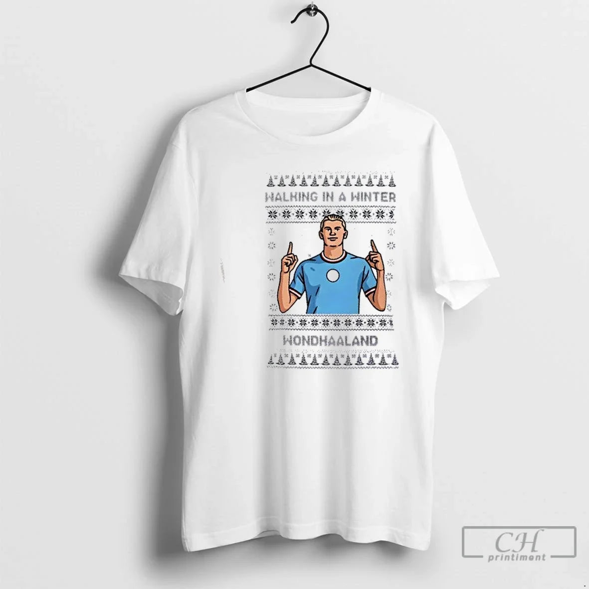 Erling Haaland Manchester City Winter Wondhaaland Football T-Shirts