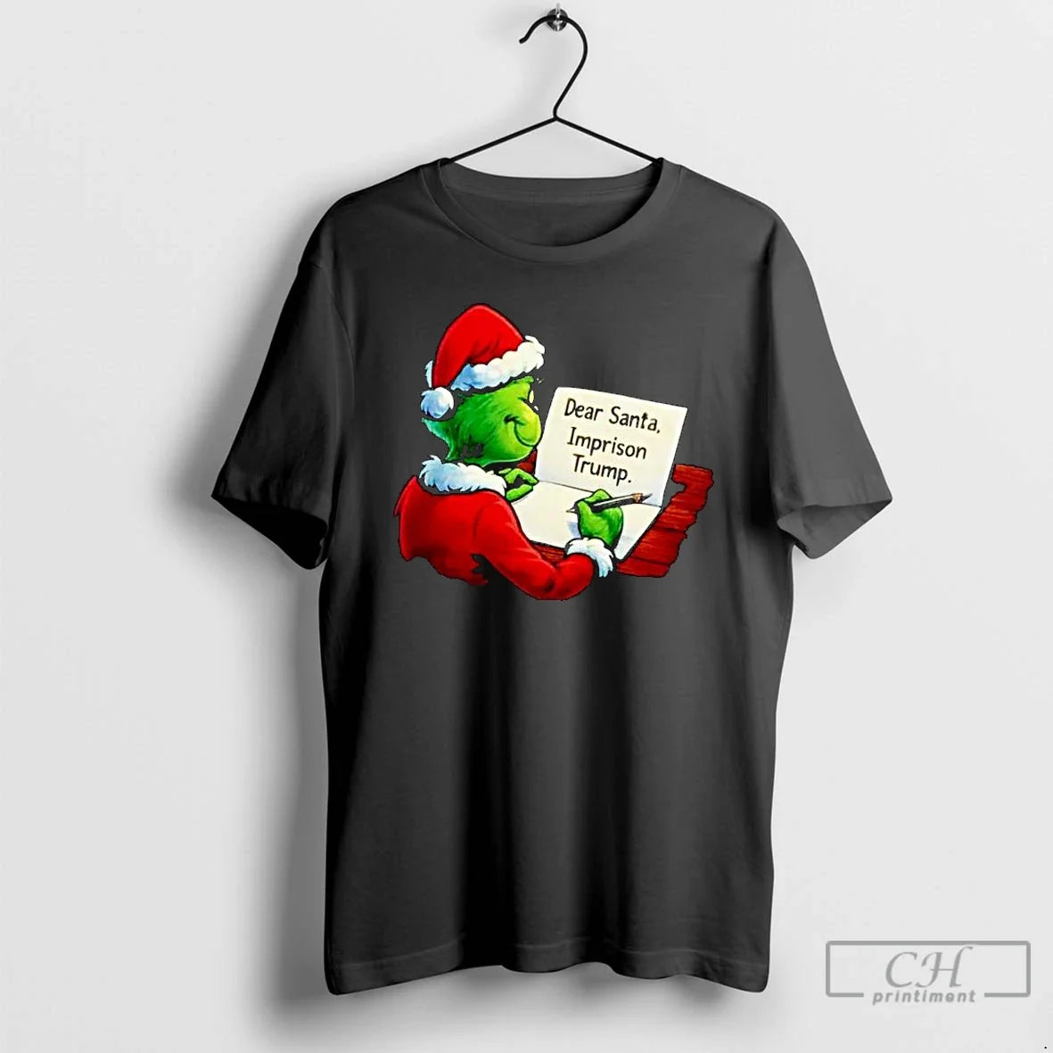 Grinch Dear Santa Imprison Trump Ornaments T-Shirts