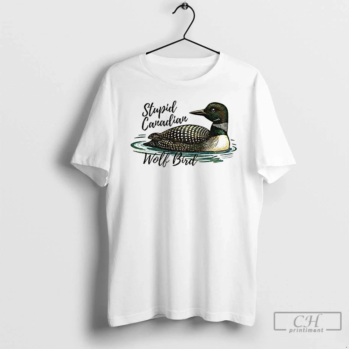 Hockey Romance Stupid Canadian Wolf Bird T-Shirts
