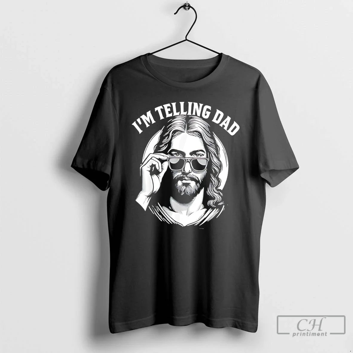 Premium Im Telling Dad Jesus Vintage Tee Unisex , , , Long Sleeve Tee