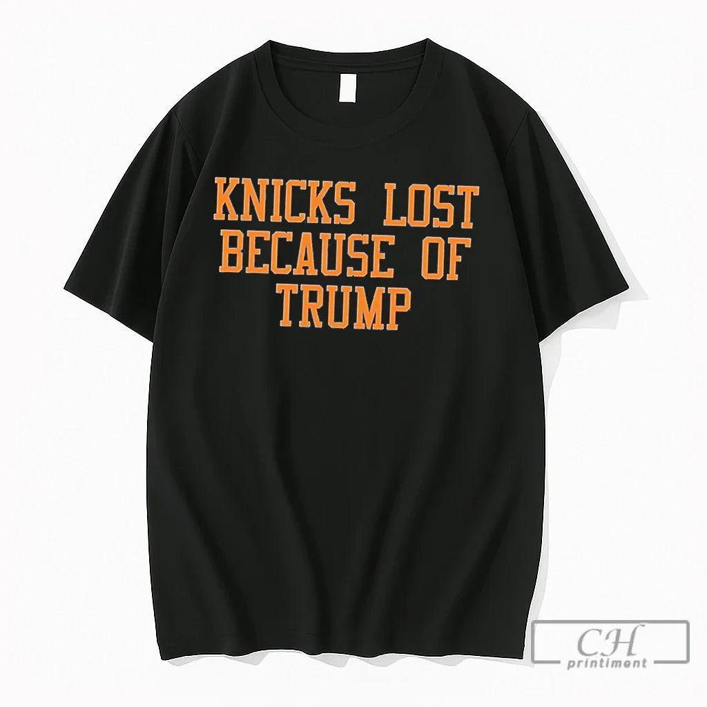 Premium Knicks Lost Because Of Trump Tee Unisex , , , Long Sleeve Tee