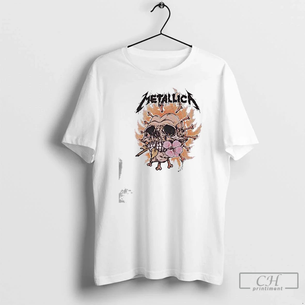 Metallica Burning Flower T-Shirts
