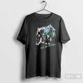 Metallica Ride Lightning Slim Fit Circle Black T-Shirts