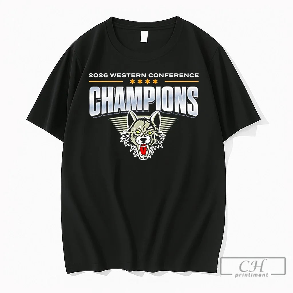 Premium Minnesota Timberwolves 2026 Western Conference Champions Wolf Unisex , , , Long Sleeve Tee