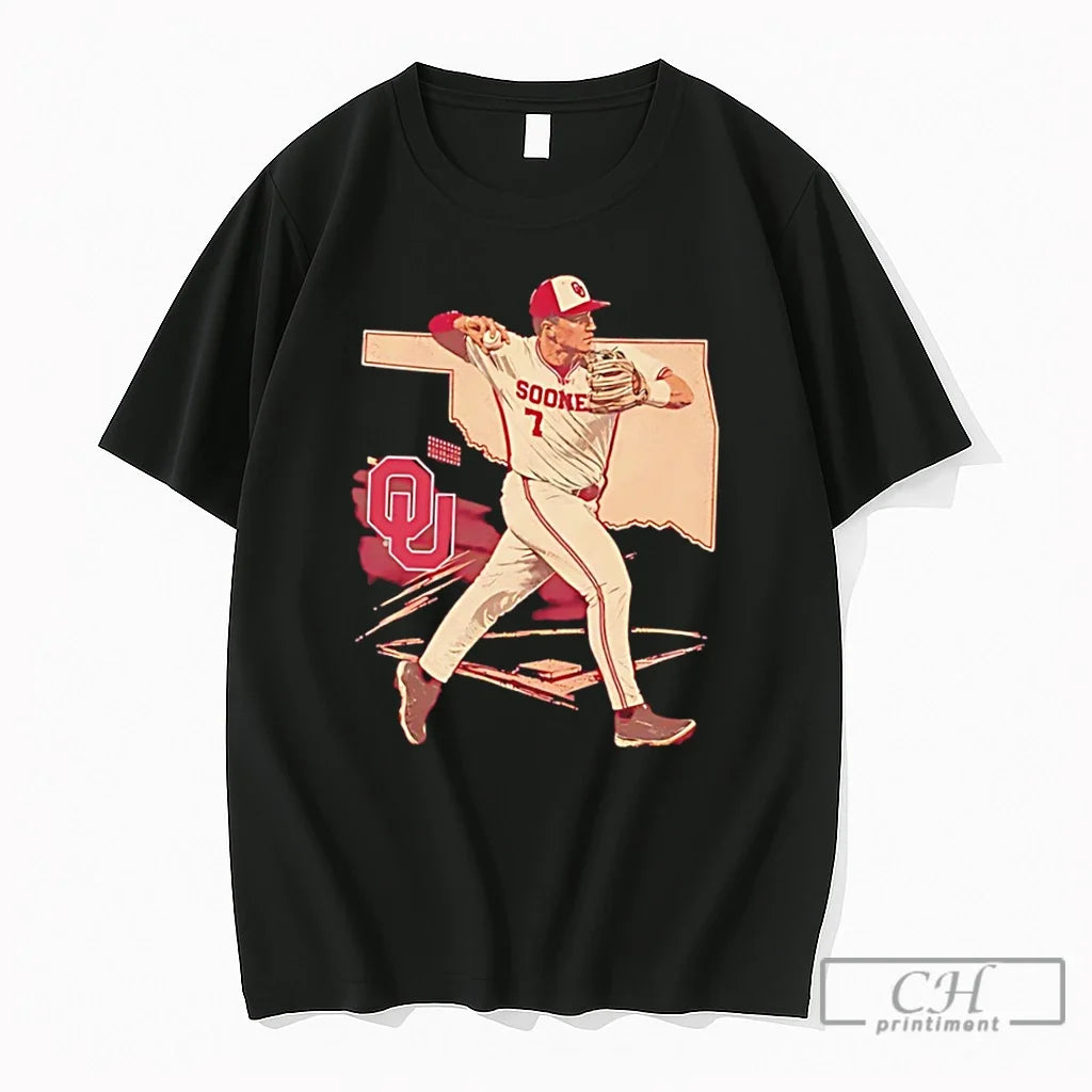 Premium Oklahoma Softball Jaxon Willits With Oklahoma Map Background Tee Unisex , , , Long Sleeve Tee