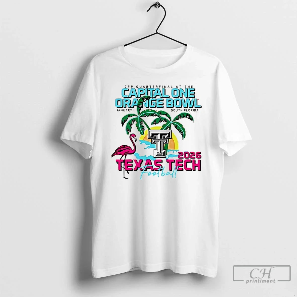 Texas Tech Red Raiders 2026 Capital One Orange Bowl Game T-Shirts