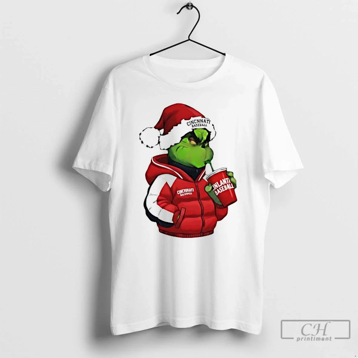 Grinch Cincinnati Reds Baseball Trends T-Shirts