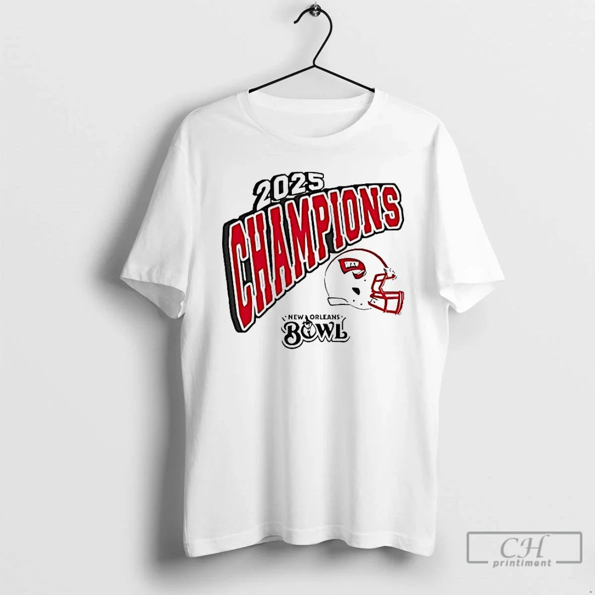 Western Kentucky Hilltoppers New Orleans Bowl 2025 Champions T-Shirts