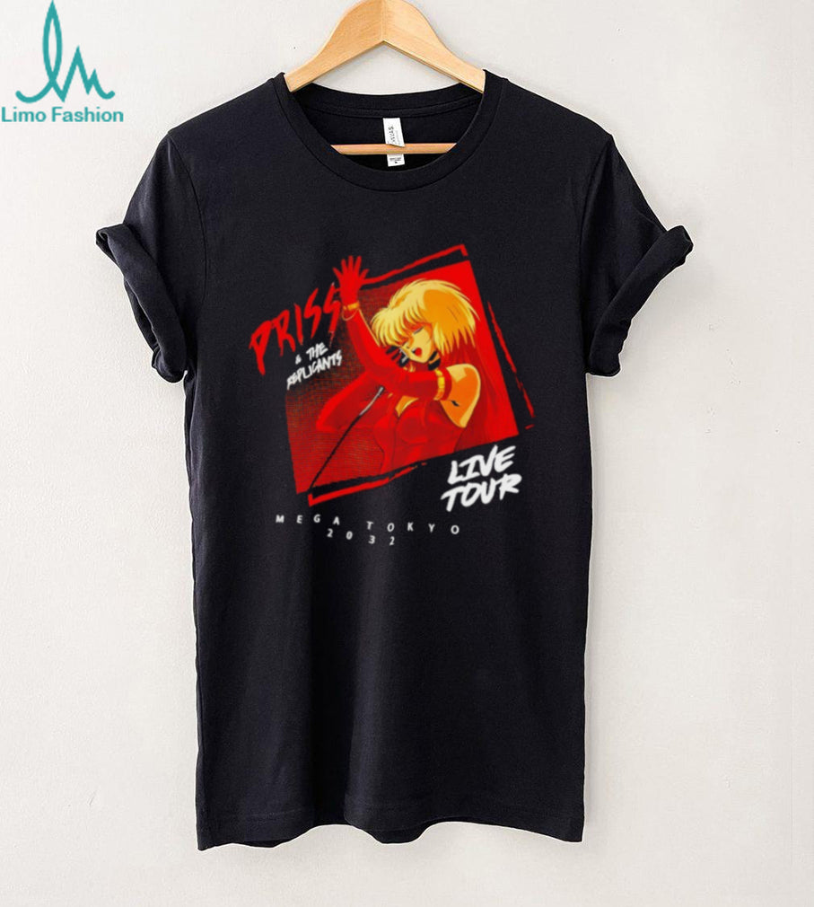 Priss and The Replicants Mega Tokyo 2032 Anime Live Tour T Shirt