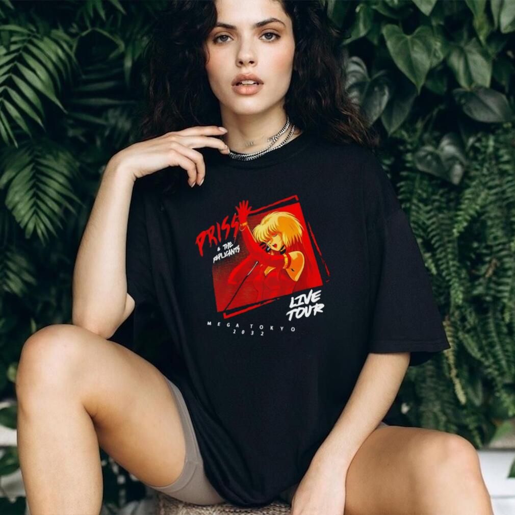 Priss and The Replicants Mega Tokyo 2032 Anime Live Tour T Shirt