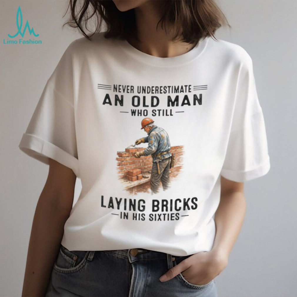Professional Bricklayer Old Man In His Sixties Shirt