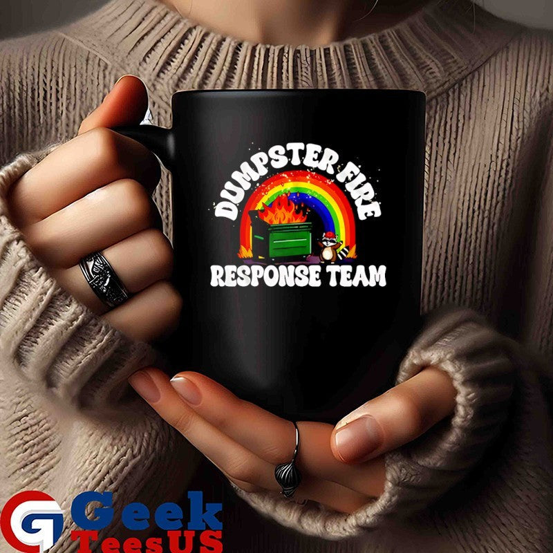 Raccoon dumpster fire response team rainbow shirt Unisex , , , Long Sleeve Tee