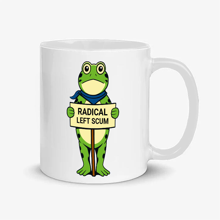 Radical Left Scum Protest Frog Mug