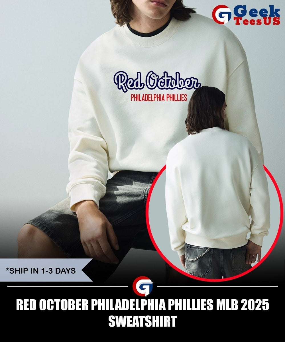 Red October Philadelphia Phillies MLB 2025 shirt Unisex , , , Long Sleeve Tee