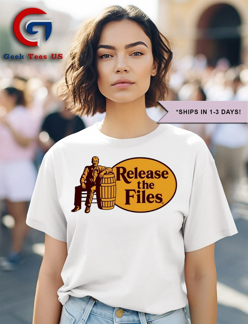 Release the Files Cracker Barrel logo shirt Unisex , , , Long Sleeve Tee