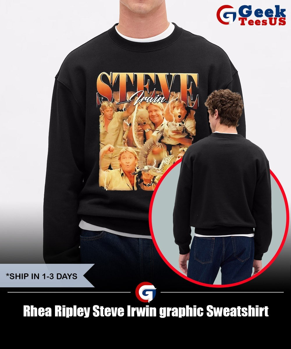 Rhea Ripley Steve Irwin graphic shirt Unisex , , , Long Sleeve Tee