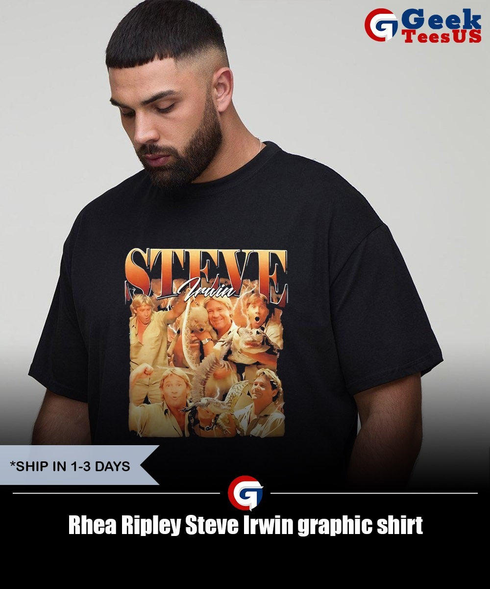 Rhea Ripley Steve Irwin graphic shirt Unisex , , , Long Sleeve Tee