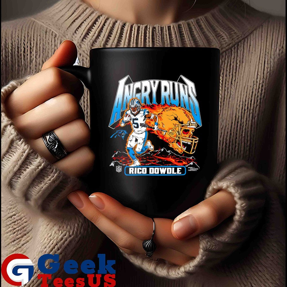 Rico Dowdle Carolina Panthers baseball Angry Runs Player graphic shirt Unisex , , , Long Sleeve Tee