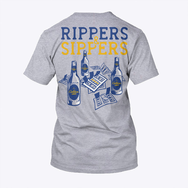 Rippers And Sippers Michelob Golden Light Beer T Shirt