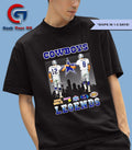 Roger Staubach fist bump Troy Aikman Dallas Cowboys Football Legends 2025 signature shirt Unisex , , , Long Sleeve Tee