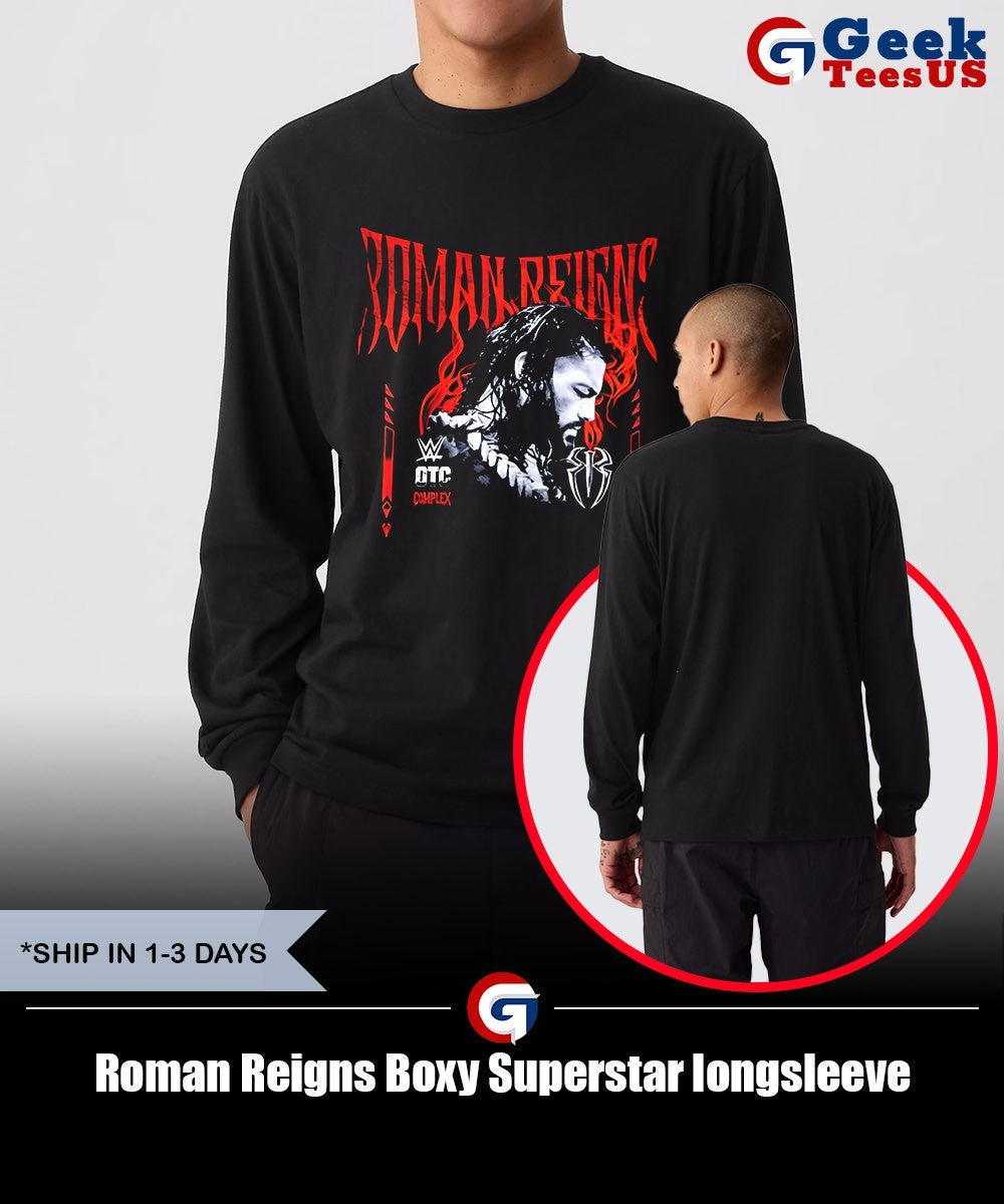 Roman Reigns Boxy Superstar shirt Unisex , , , Long Sleeve Tee