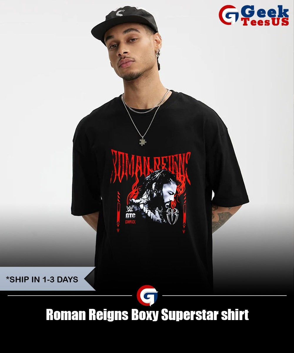 Roman Reigns Boxy Superstar shirt Unisex , , , Long Sleeve Tee