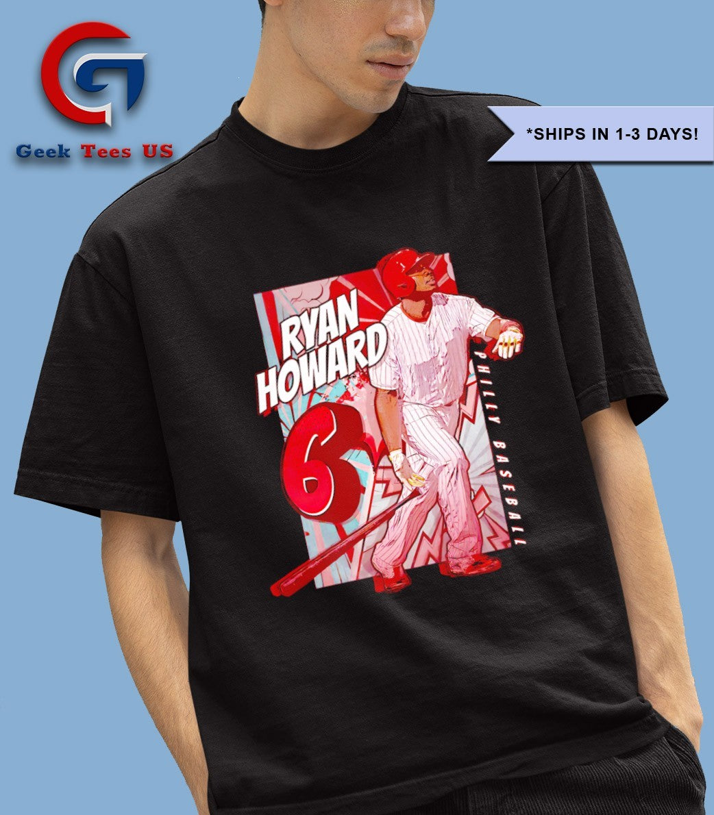 Ryan Howard Philadelphia Phillies comicbook shirt Unisex , , , Long Sleeve Tee