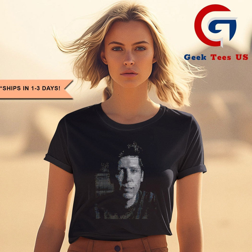 Sam Altman ASCII portrait shirt Unisex , , , Long Sleeve Tee