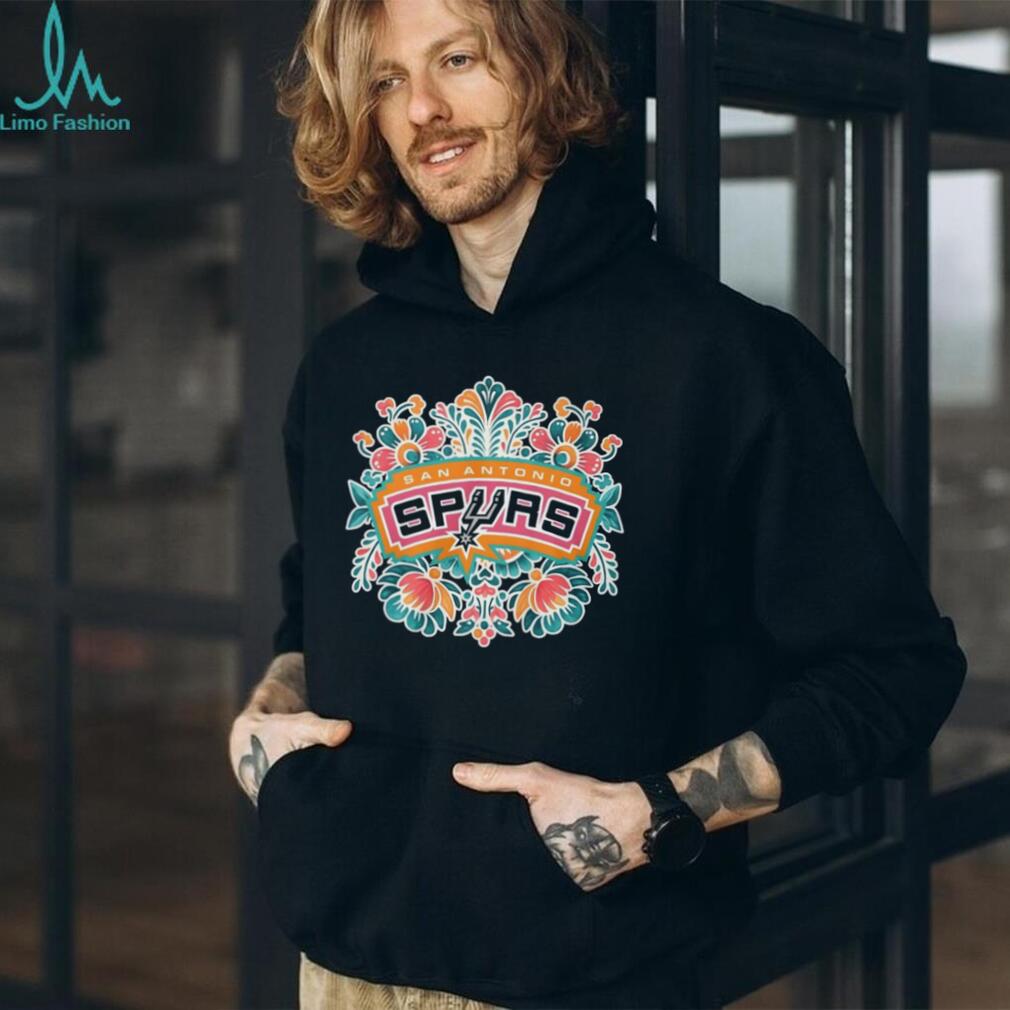San Antonio Spurs Floral Mandala Colorful Boho Style Team T Shirt