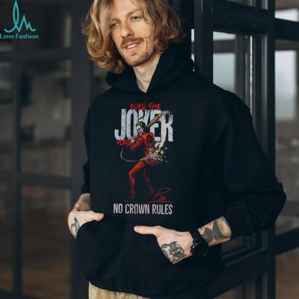Seattle Mariners Joker Baseball Jersey, Mariners Fan Joker No Crown Rules Apparel T Shirt