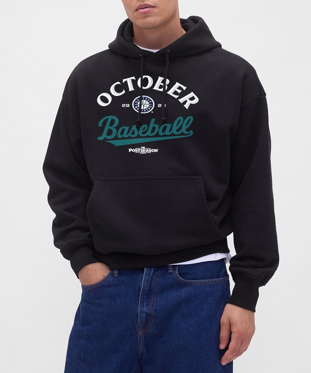 Seattle Mariners October Baseball 2025 MLB Postseason logo shirt Unisex , , , Long Sleeve Tee