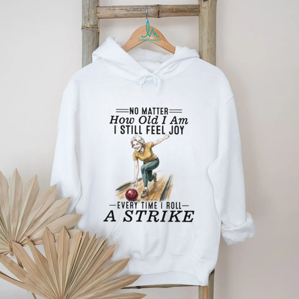 Senior Woman Bowling Strike Vintage Style T Shirt