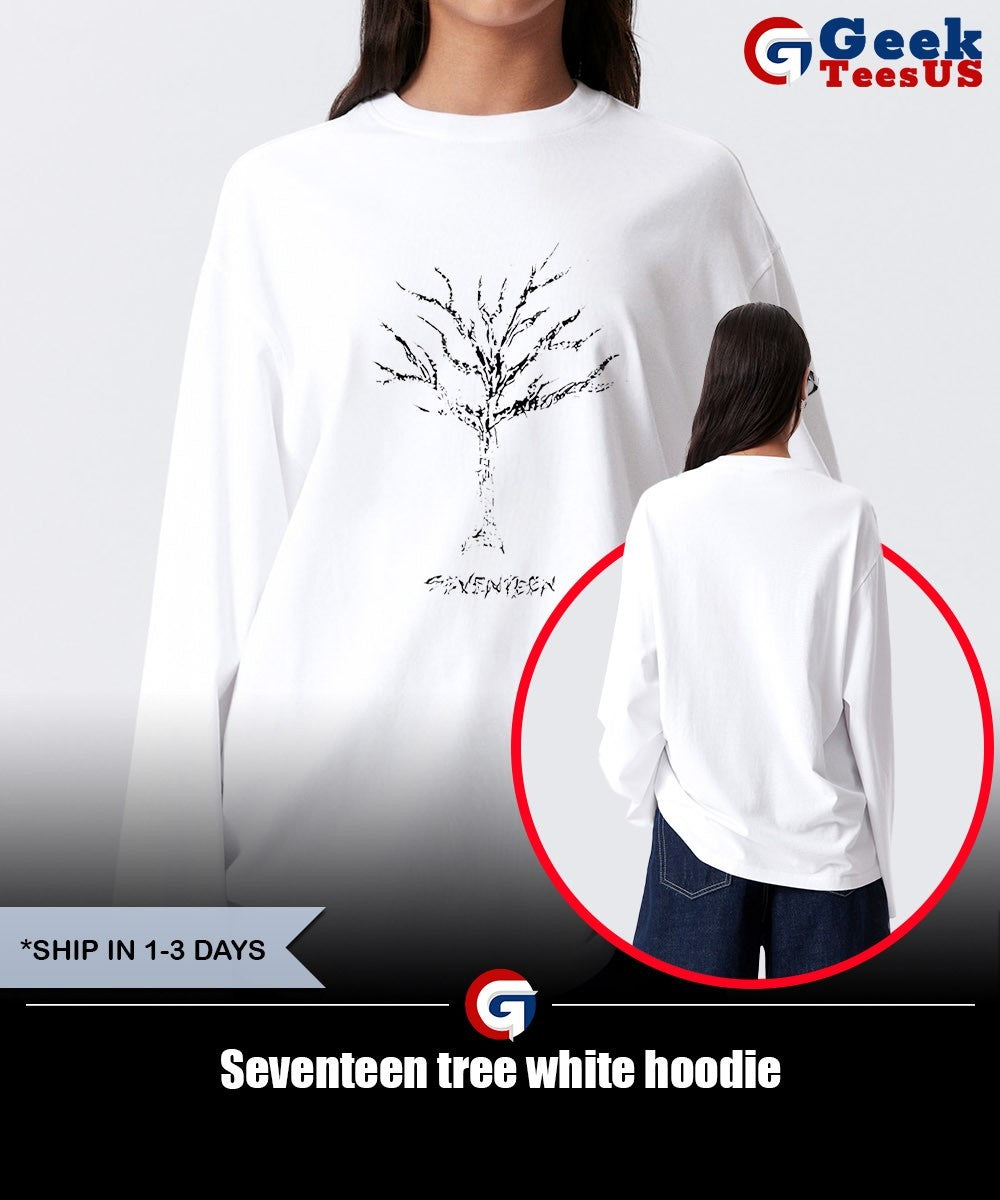 Seventeen tree white shirt Unisex , , , Long Sleeve Tee