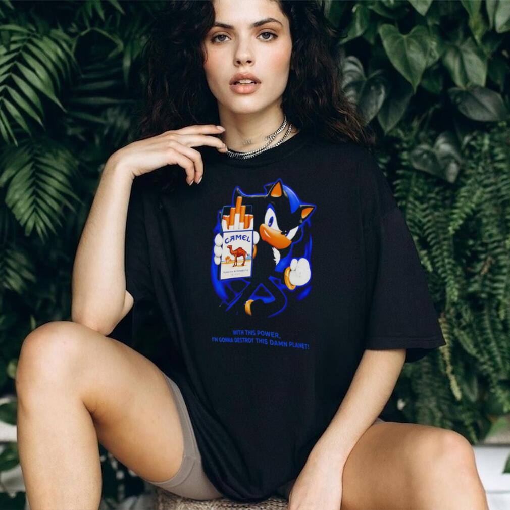 Shadow Camel Smoking Destroy This Damn Planet Meme shirt