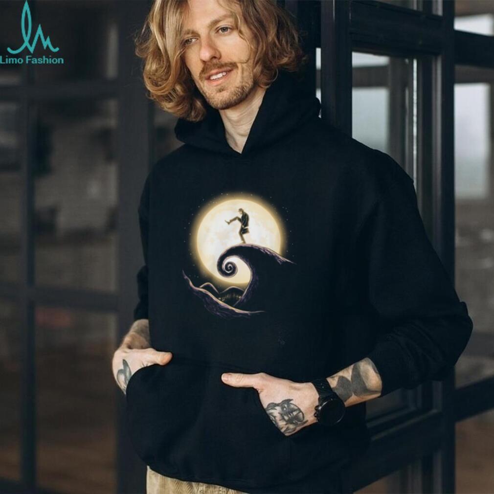 Silly Walks x Nightmare Before Christmas Mashup Moon T Shirt