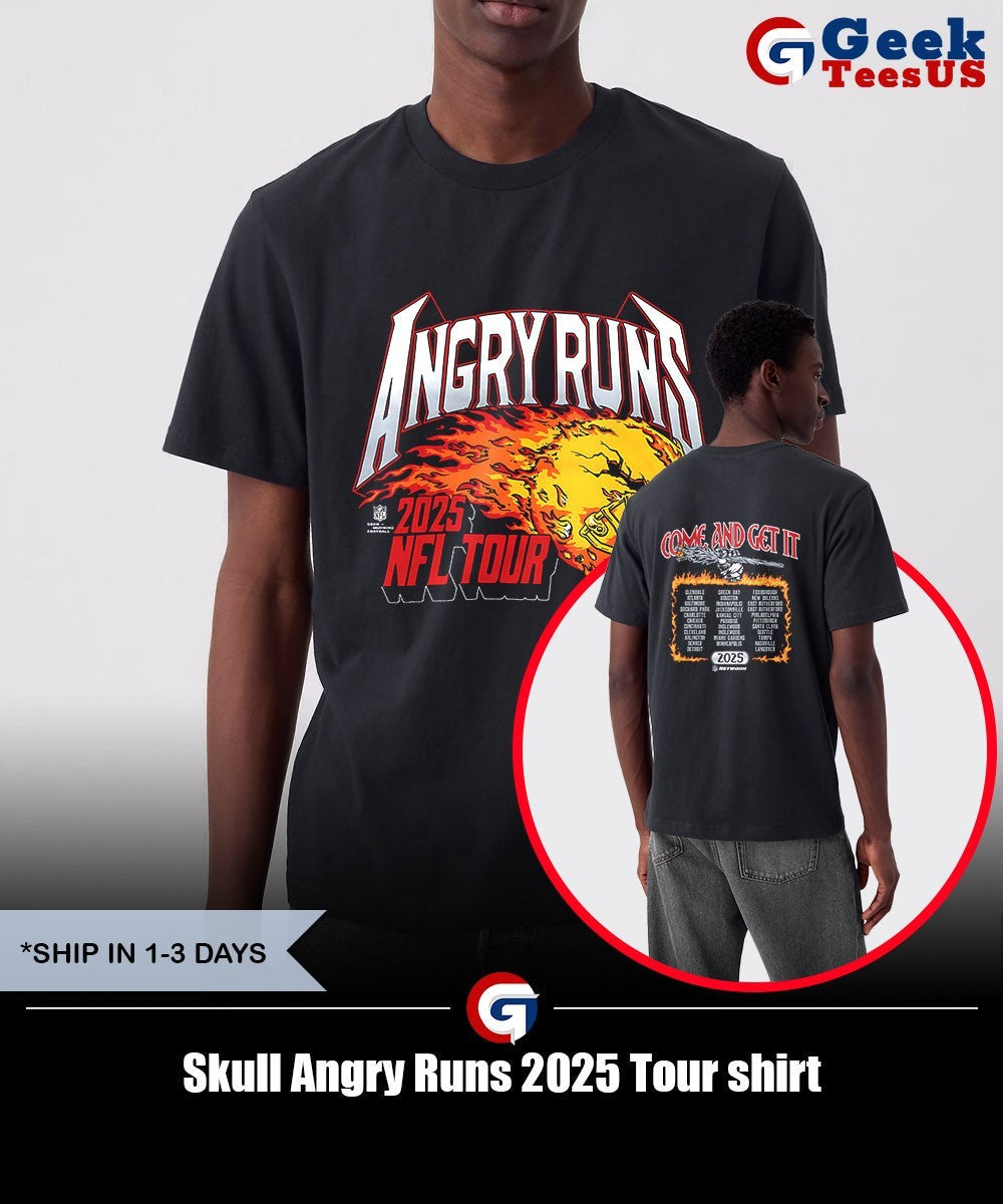 Skull Angry Runs 2025 Tour shirt Unisex , , , Long Sleeve Tee