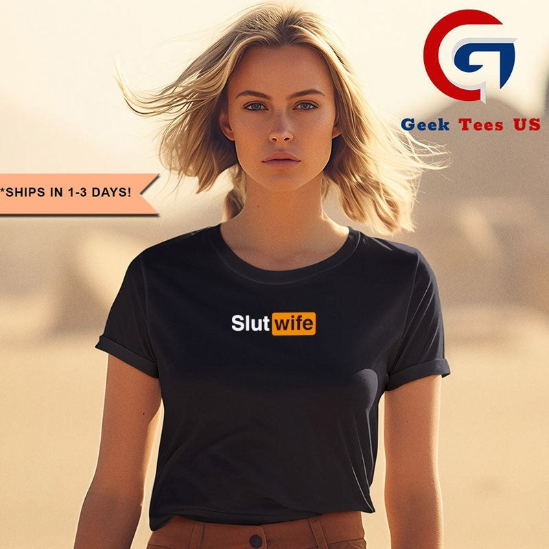 Slut Wife logo parody shirt Unisex , , , Long Sleeve Tee