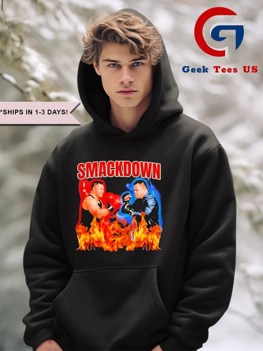 Smackdown boxing flames shirt Unisex , , , Long Sleeve Tee