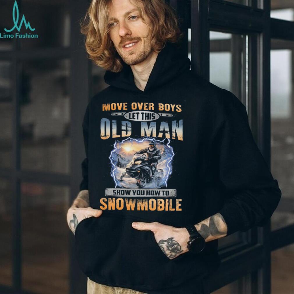 Snowmobile Old Man Winter Sports Outdoor Shirt