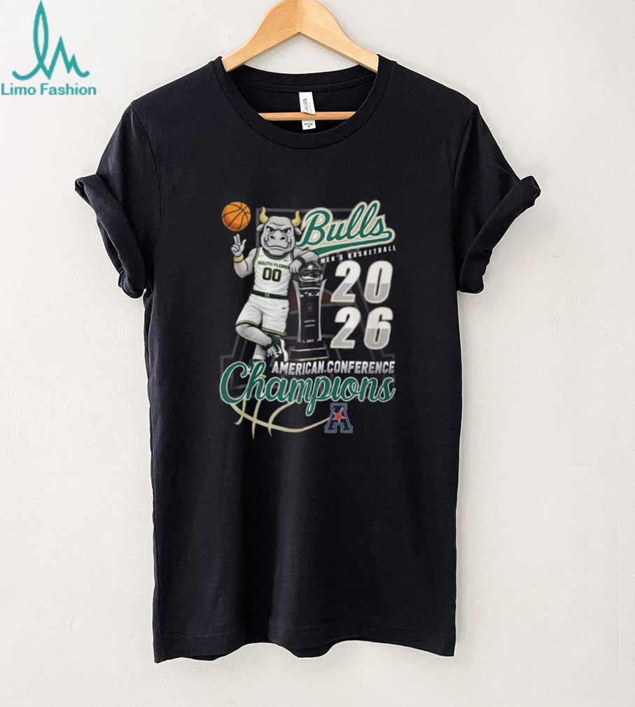 South Florida Bulls 2026 American Conference Champions Mascot Men’s Basketball T Shirt