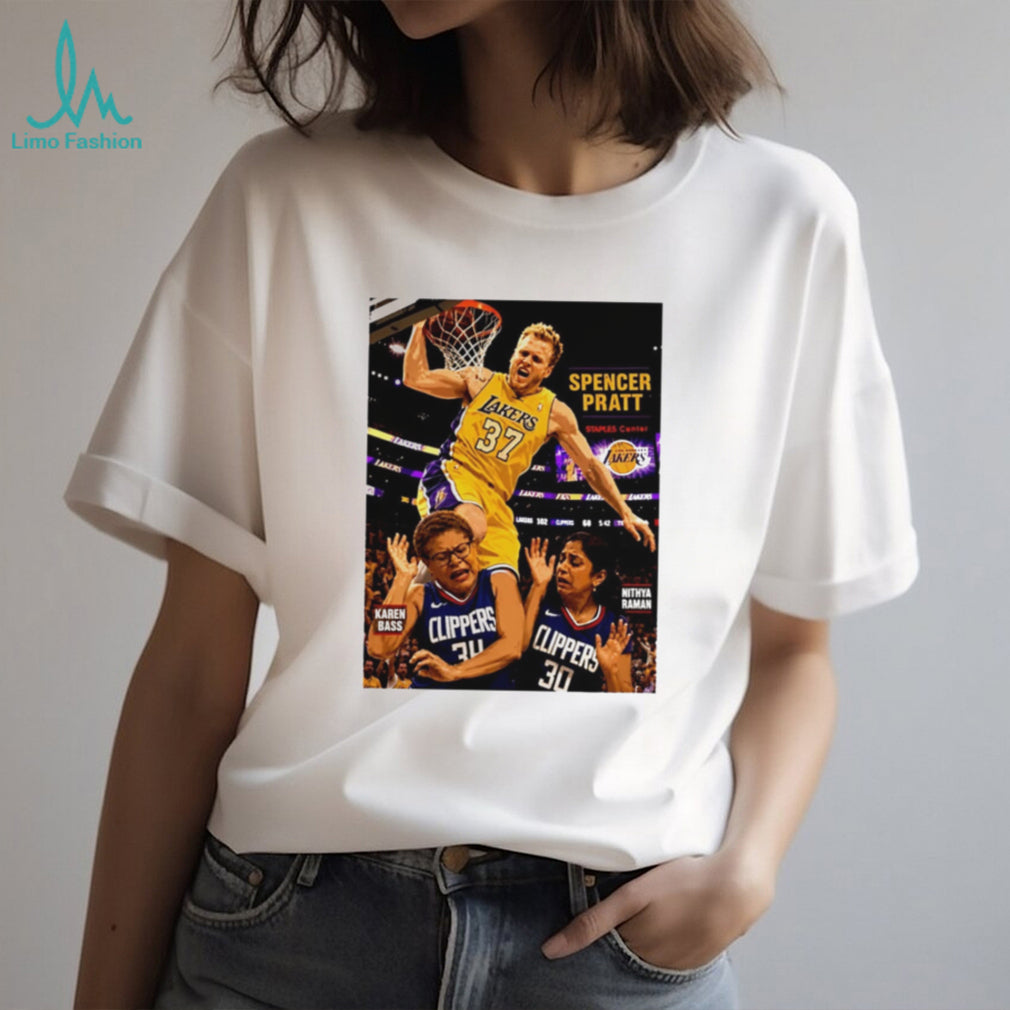 Spencer Pratt Lakers Dunk On Karen Bass And Nithya Raman T Shirt
