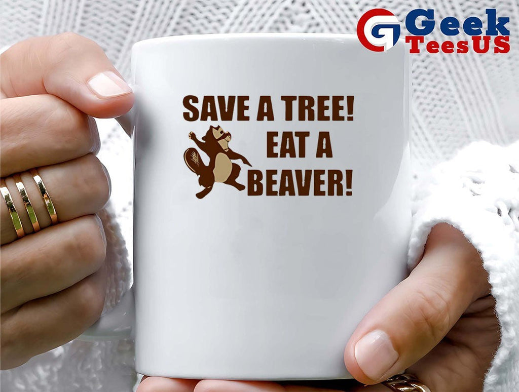 Squirrel save a tree eat a beaver shirt Unisex , , , Long Sleeve Tee